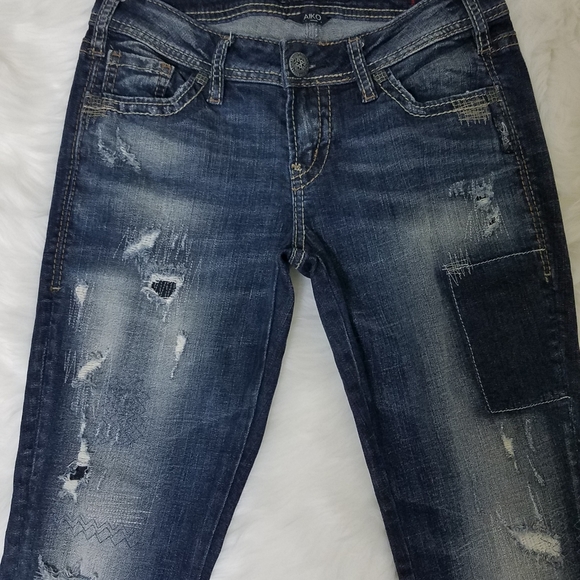 Silver Aiko Skinny Jeans - Picture 5 of 12